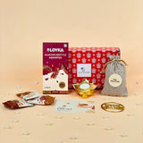 Unique Diwali Hampers with Dry Fruits, Almond Brittle & Lotus Diya