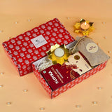 Unique Diwali Hampers with Dry Fruits, Almond Brittle & Lotus Diya