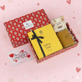 Valentine's Day Premium Gift Hamper with Saffron Swirl & Cacao Brownie