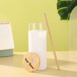 Custom Borosilicate Sipper Tumbler with Bamboo Lid
