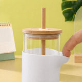 Custom Borosilicate Sipper Tumbler with Bamboo Lid