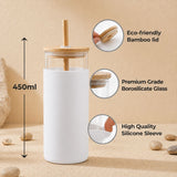 Custom Borosilicate Sipper Tumbler with Bamboo Lid