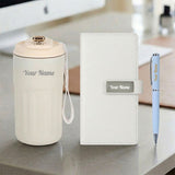 Personalized Smart Tumbler Gift Set with Diary & Pen