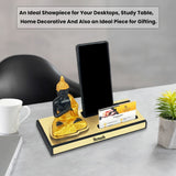 Personalized Buddha Desk Organizer with Phone Stand & Card Slot