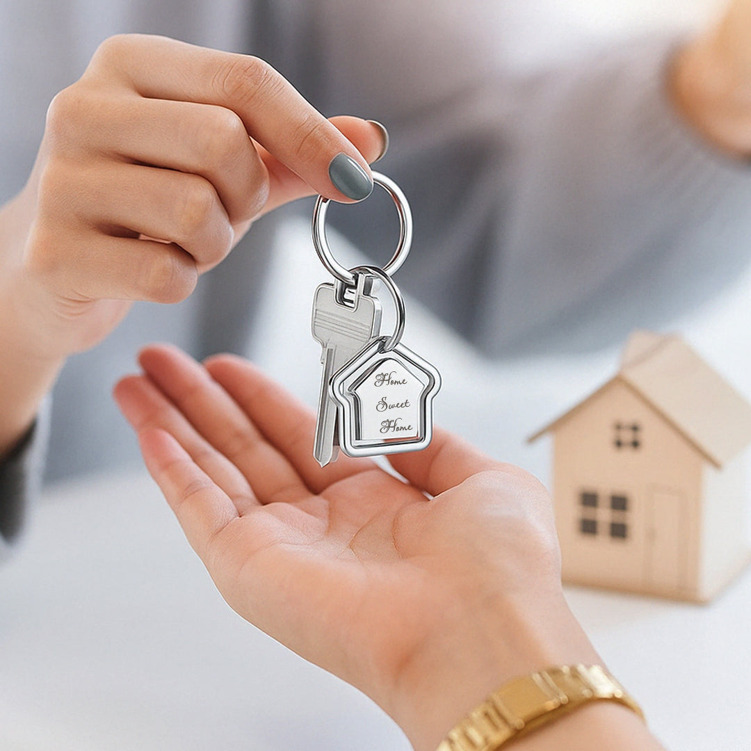 Charming Home Sweet Home Keychain - Giftana 
