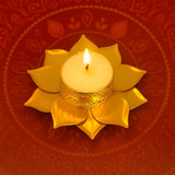 Giftana Diwali Gifts Set with Wooden Tumbler, Loyka & Lotus Diya