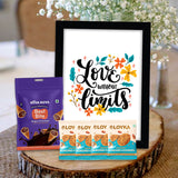 Nova Photo Frame & Almond Cookies in Black – A Perfect Gift Combo