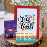 Elegant Photo Frame Gift with Nova Nova 30g & 4 Almond Cookies