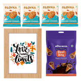 Eco-Friendly Gifts Nova Photo Frame with Almond Cookies