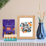 Eco-Friendly Gifts Nova Photo Frame with Almond Cookies