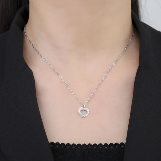 Mini Heart Diamond Necklace - Perfect Gifts for Her by Giftana