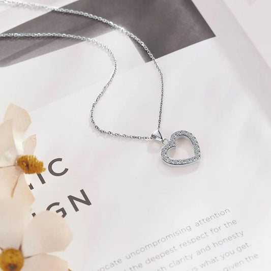 Mini Heart Diamond Necklace - Perfect Gifts for Her by Giftana