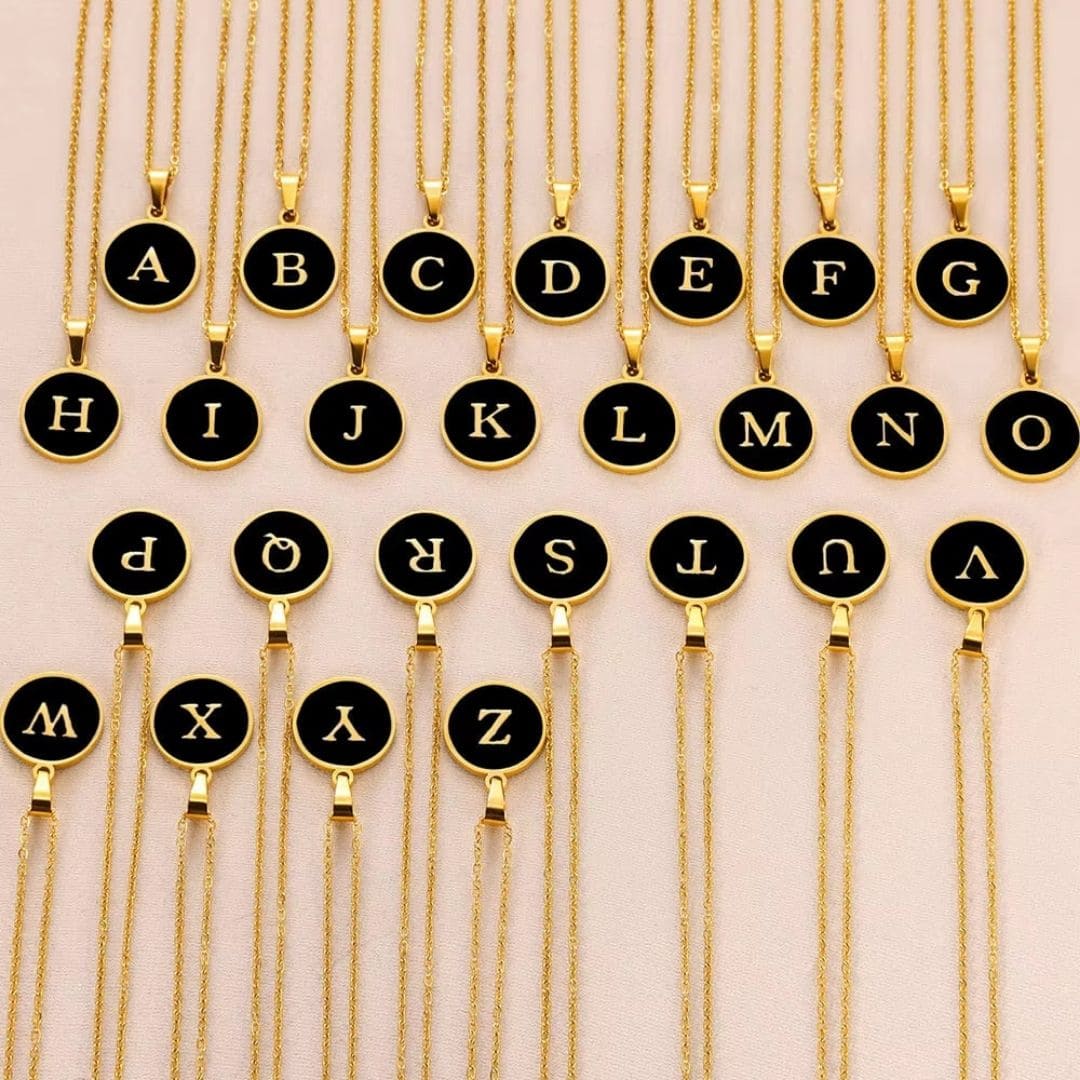 Elegant A to Z Necklace Black : Perfect Necklace Gifts for Every Style - Giftana 