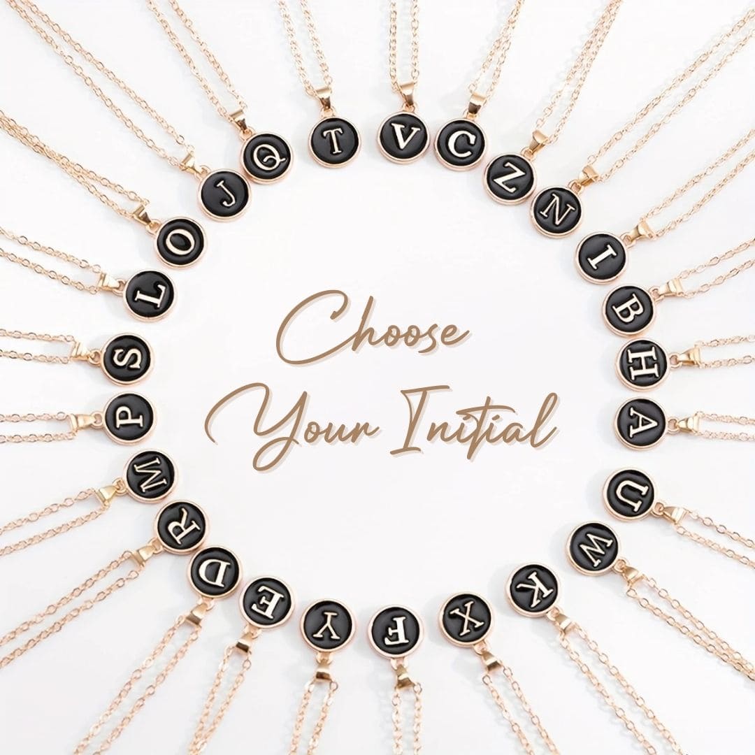 Elegant A to Z Necklace Black : Perfect Necklace Gifts for Every Style - Giftana 