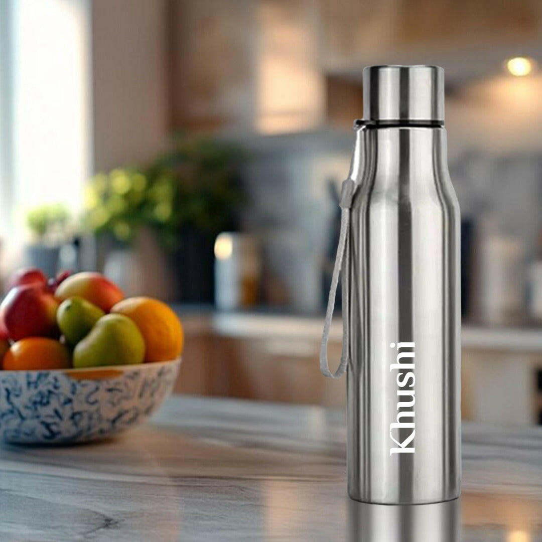 Personalized Steel Bottle G055 - Silver