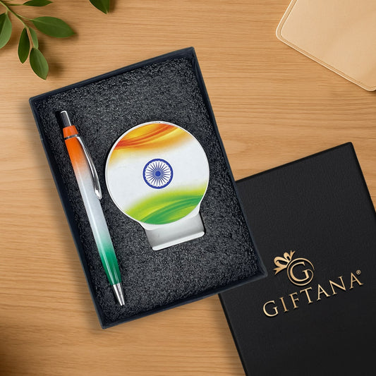 Tiranga Desk Pen with Stand - Show Your Patriotism