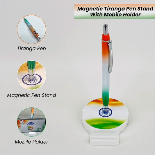 Tiranga Desk Pen with Stand - Show Your Patriotism