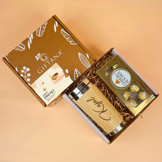 Premium Diwali Set with Sweets, Card and Celebration