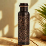 Vintage Design Copper Bottle - Elegant & Traditional Drinkware