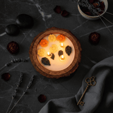 Luxury Flower Candle Gift in Wooden Bowl Gifts for Her